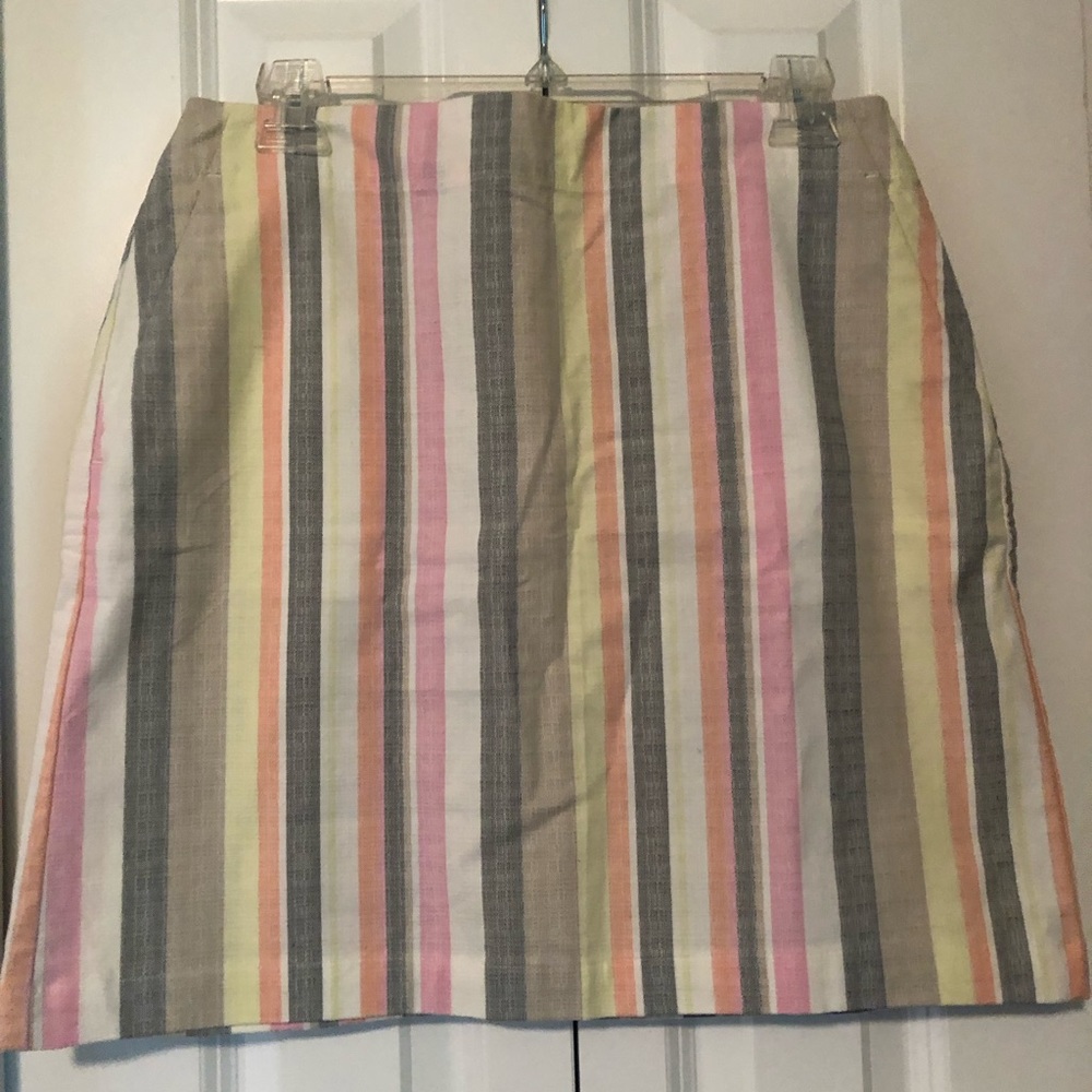 Loft Pastel Striped Size 4 Skirt